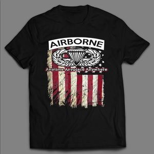 AIRBORNE ARMY MILITARY QUALITY USA SHIRT 🔥🔥